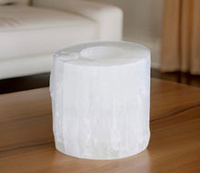 Load image into Gallery viewer, Selenite Natural Candle Holder