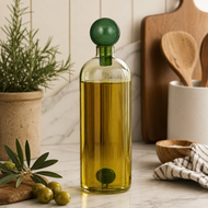 Coast to Coast Olive Oil Glass Bottle Green