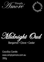 Load image into Gallery viewer, CocoSoy Candle - Midnight Oud 350ml
