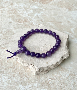Amethyst Power Bead Bracelet