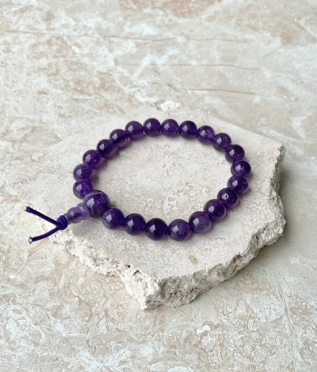 Amethyst Power Bead Bracelet